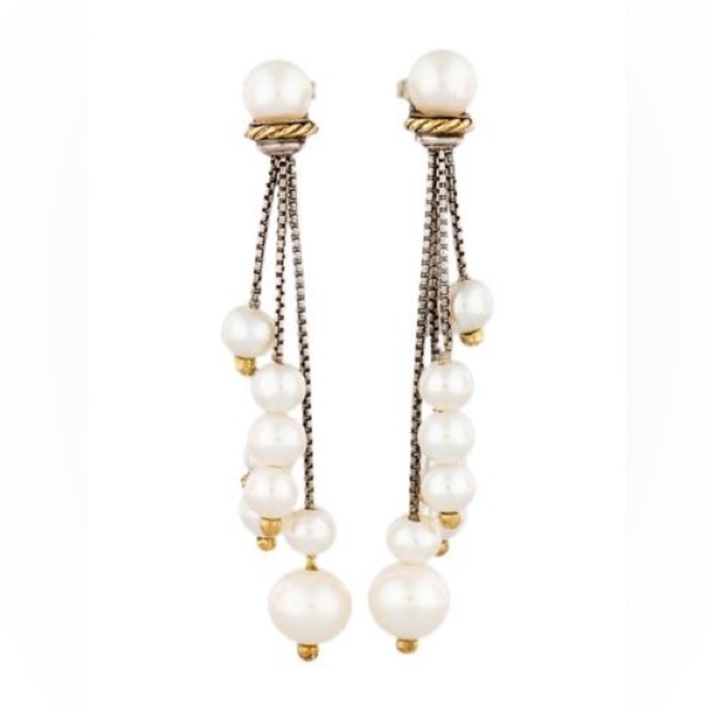 David Yurman Pearl Earrings
